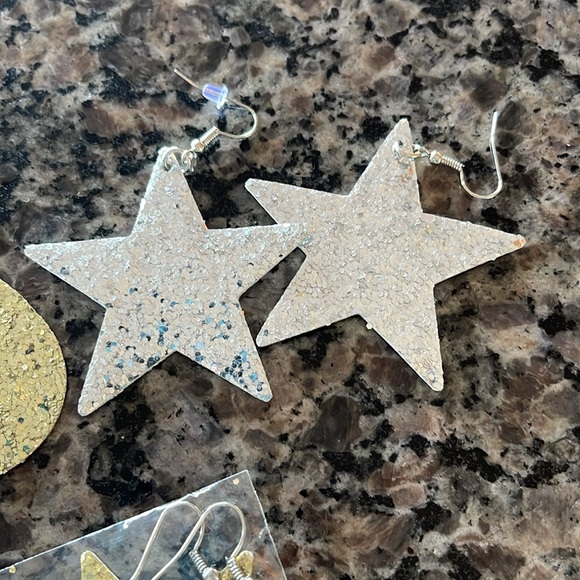 Lot of 3 Glitter Earrings 🌺 - Picture 3 of 5